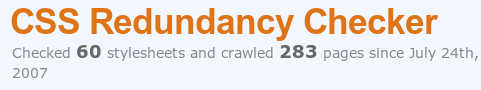 CSS Redundancy Checker